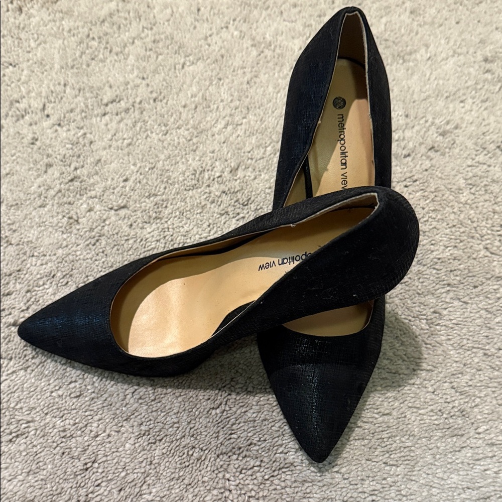 Metropolitan View Black Women's Heels